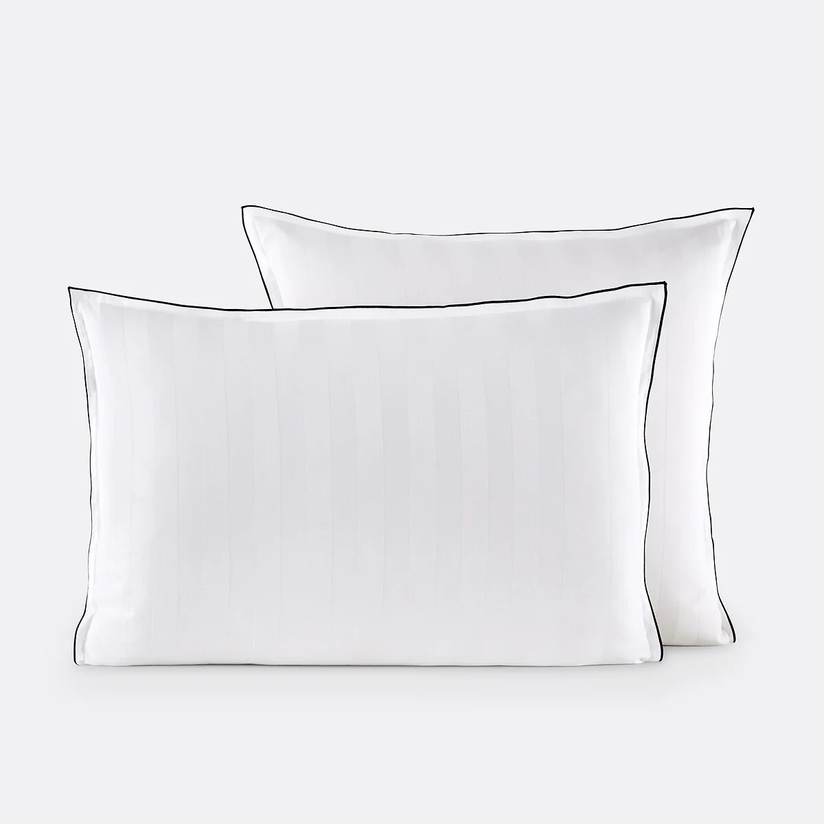 Victor Striped 100% Washed Cotton Satin 300 Thread Count Pillowcase – image 2