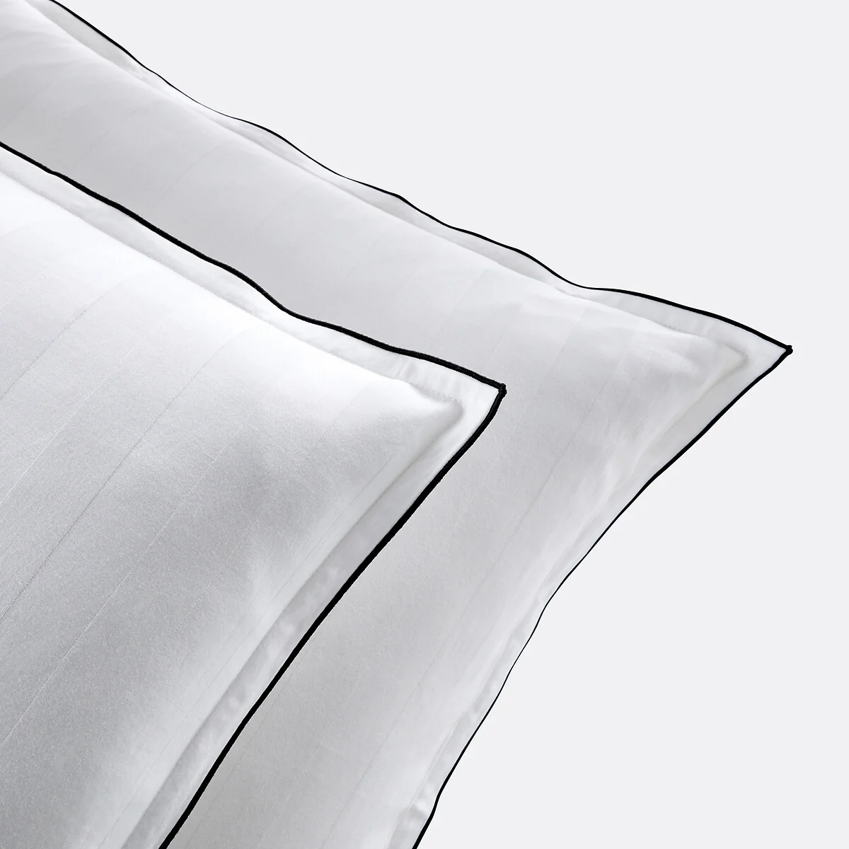 Victor Striped 100% Washed Cotton Satin 300 Thread Count Pillowcase – image 3