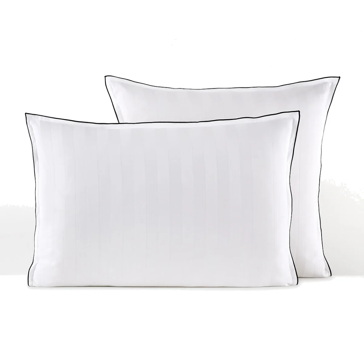 Victor Striped 100% Washed Cotton Satin 300 Thread Count Pillowcase – image 1