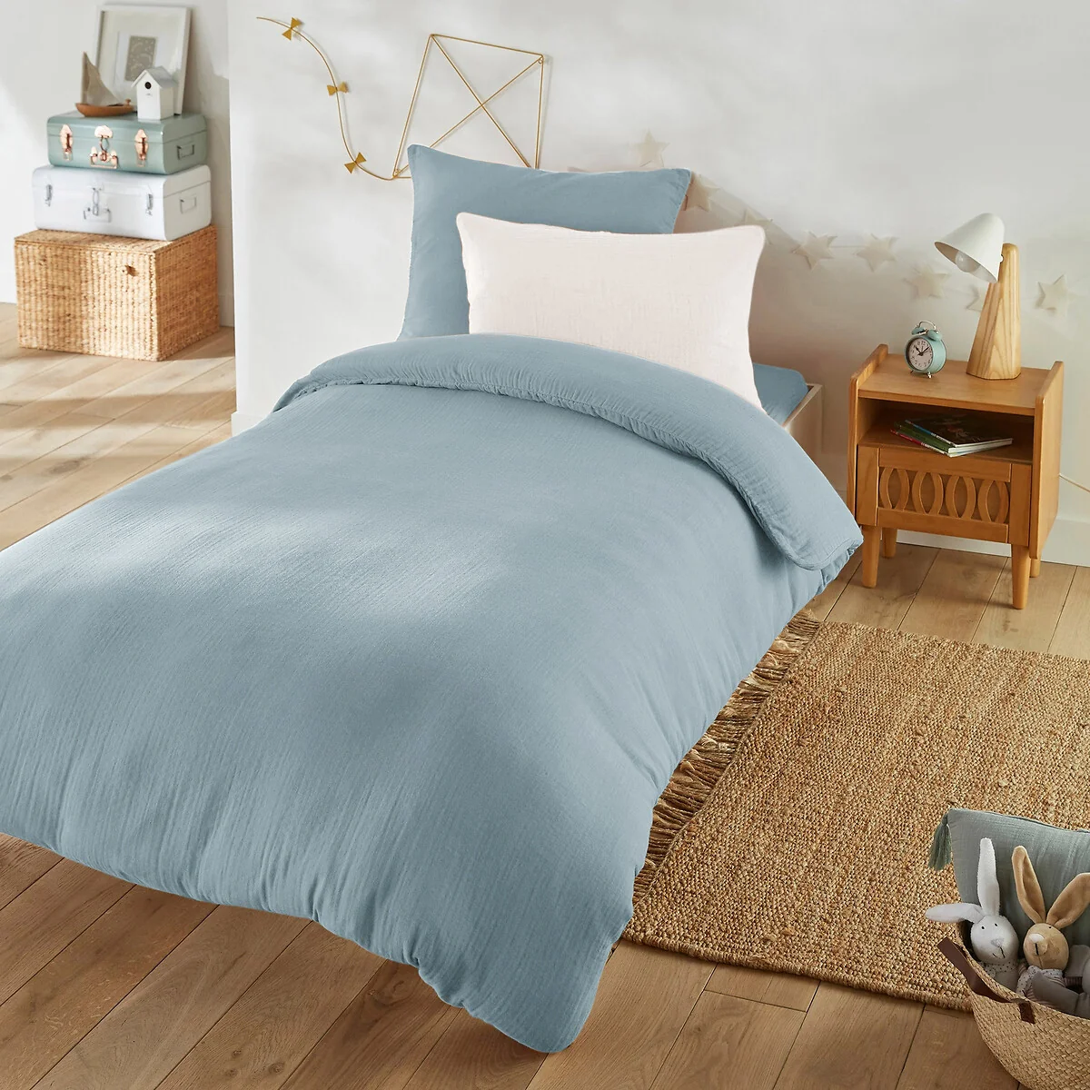 Kumla Plain 100% Cotton Muslin Pillowcase – image 3