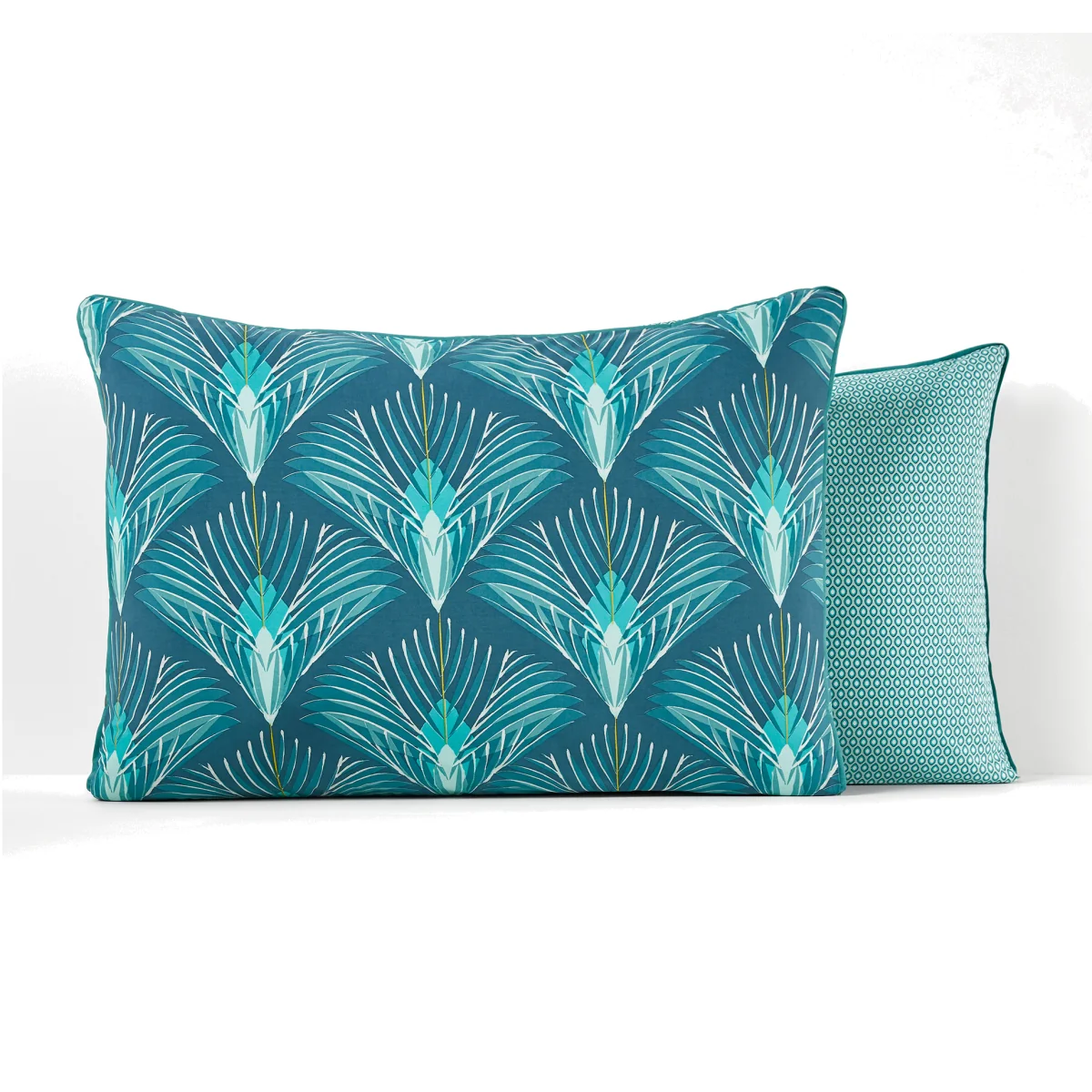 Pampelune Art Deco Fan Cotton Percale 200 Thread Count Pillowcase – image 1