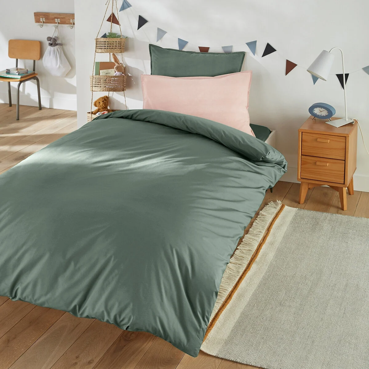 Pillowcase in Plain Organic Cotton Percale – image 3