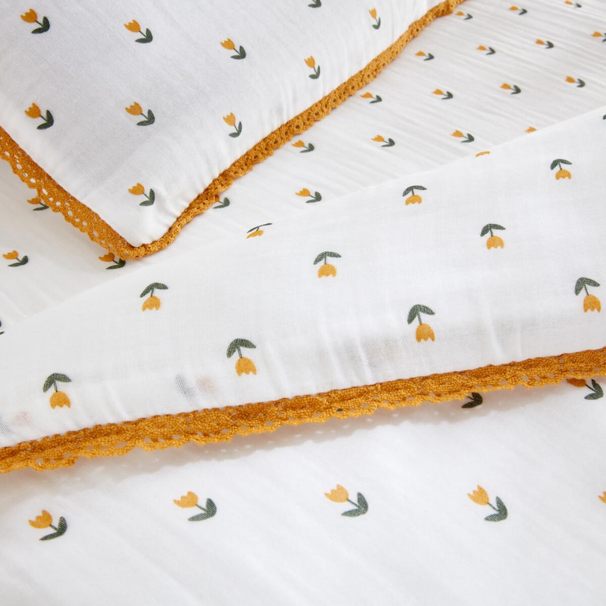 Tulipe Cotton Muslin Pillowcase – image 3