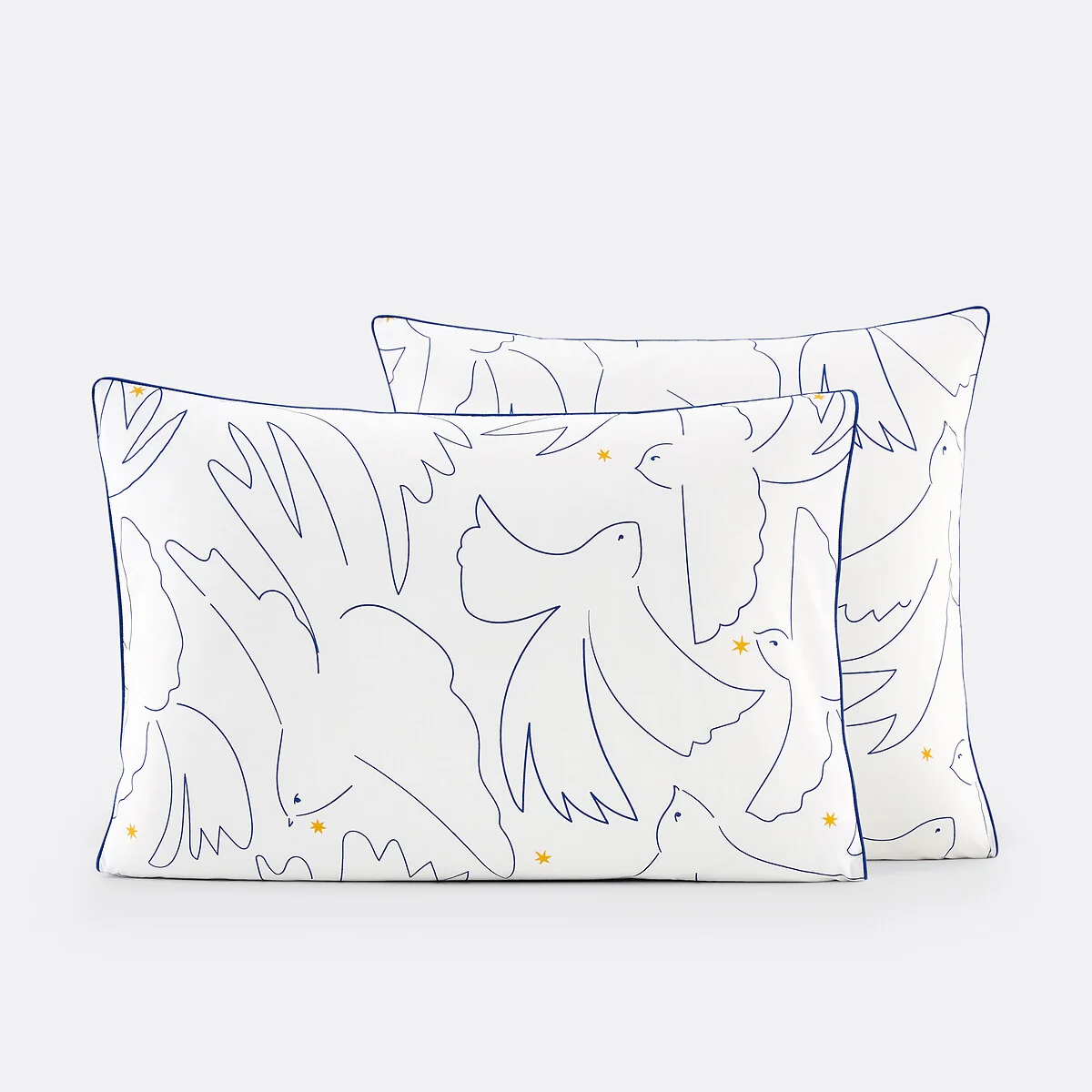 Pomaline Artistic Dove 100% Cotton Percale 200 Thread Count Pillowcase – image 2