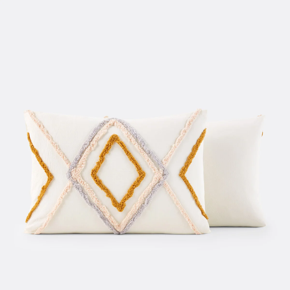 Cotama Geometric Tufted 100% Cotton Pillowcase – image 4