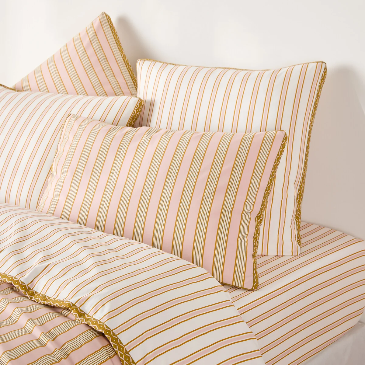 Alison Striped Cotton Percale Pillowcase – image 3