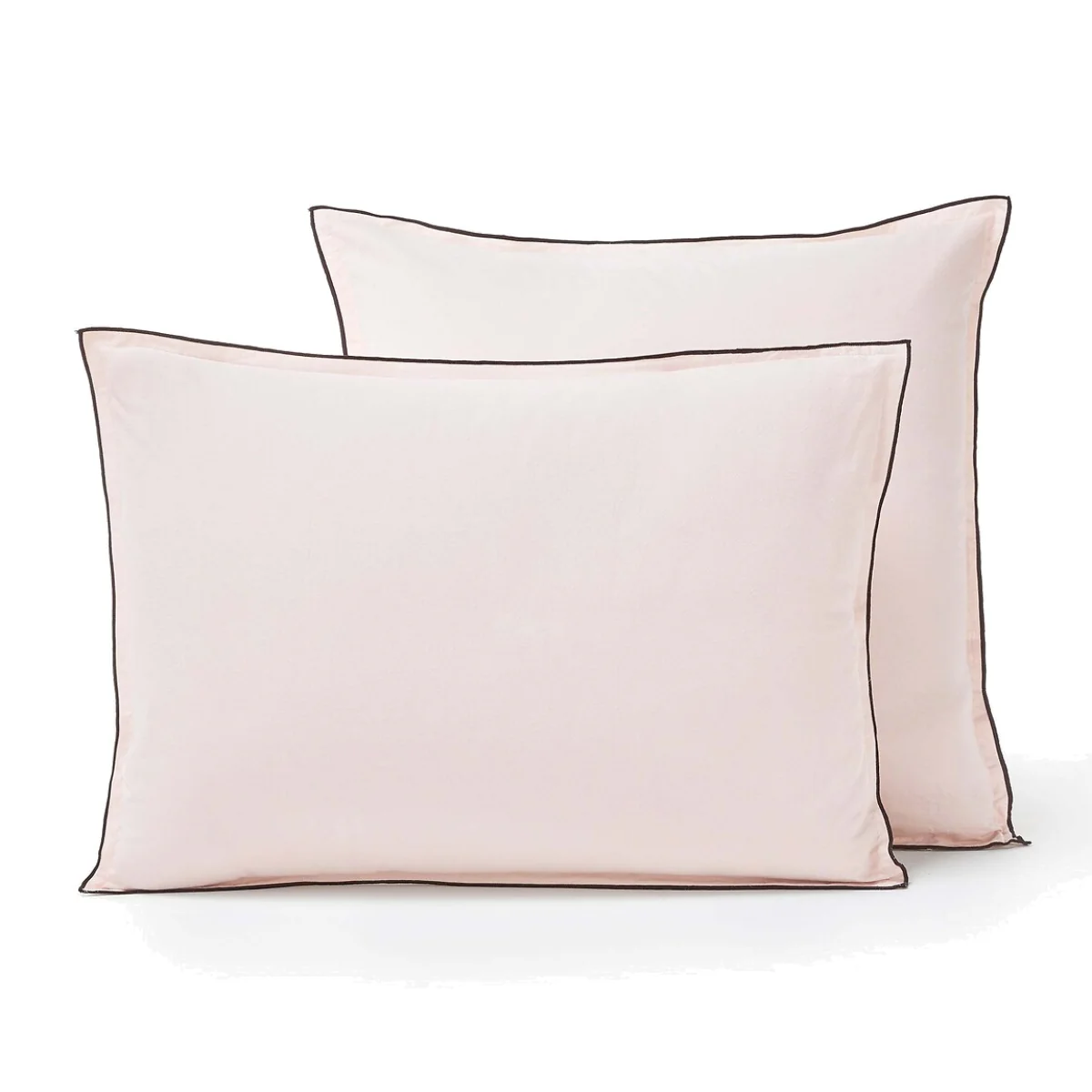 Plain 100% Organic Washed Cotton Muslin 400 Thread Count Pillowcase – image 1