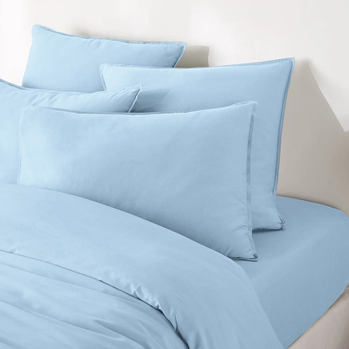 Scenario Plain 100% Washed Cotton Pillowcase – image 6