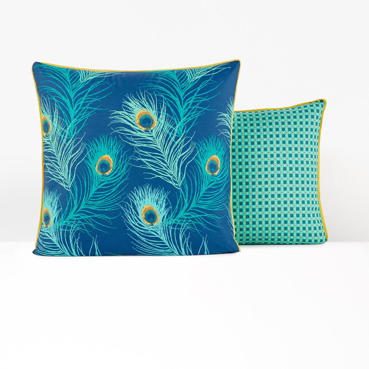 Shakhra Peacock Print Cotton Percale Pillowcase – image 2