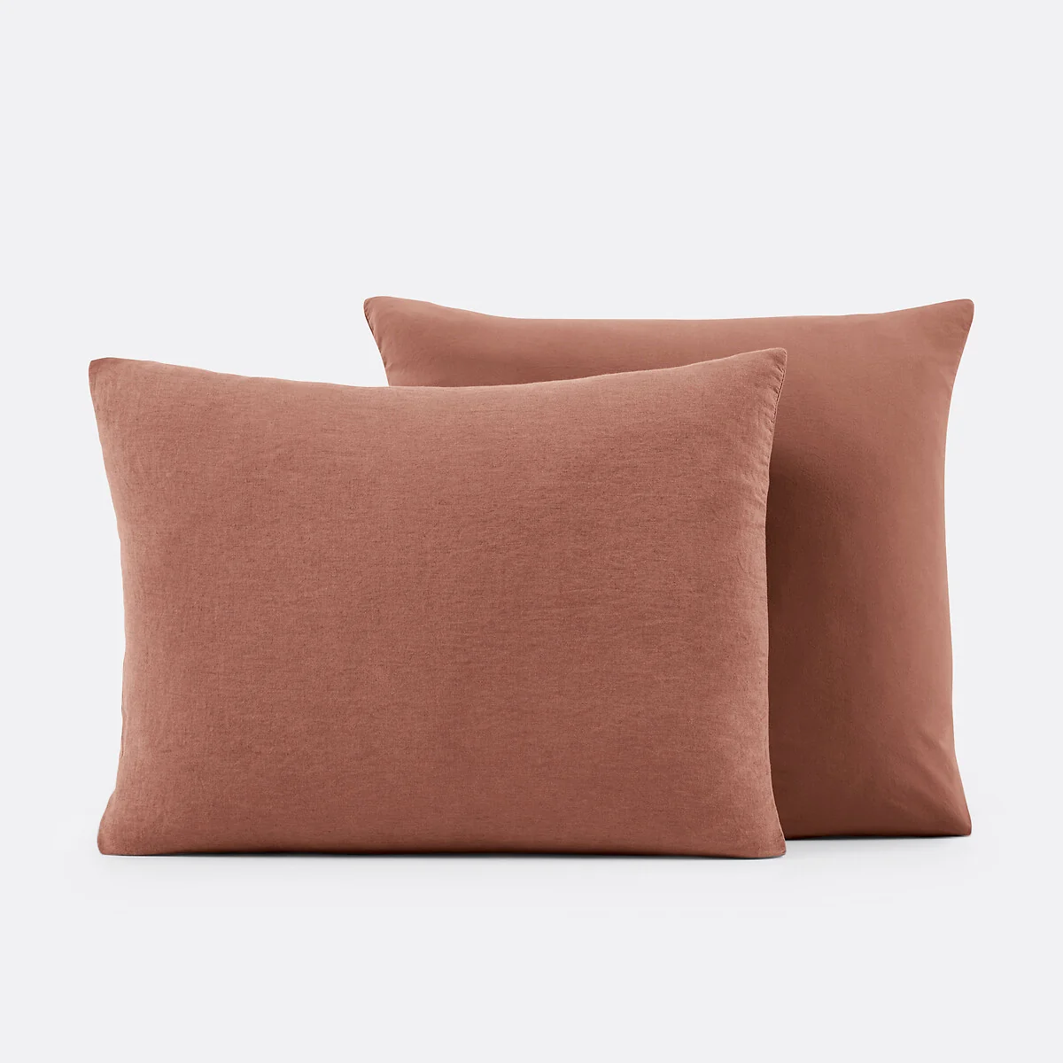 Annaba Two-Sided Washed Linen and Cotton Pillowcase – image 2