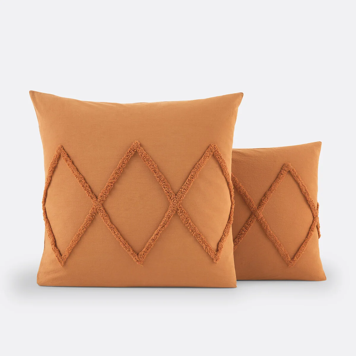 Assa Caramel Tufted Cotton Pillowcase – image 2