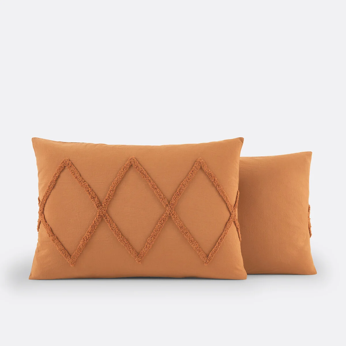 Assa Caramel Tufted Cotton Pillowcase – image 5