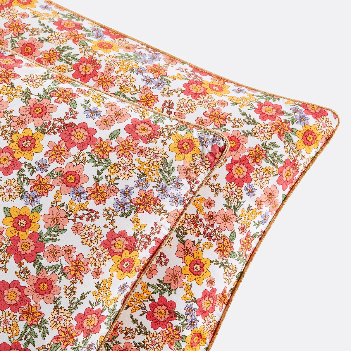 Mérédith Floral 100% Washed Cotton Pillowcase – image 4