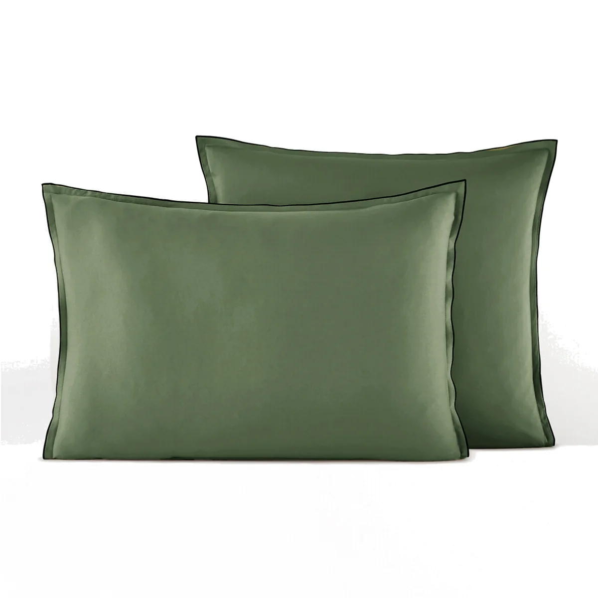 Victor Plain 100% Washed Cotton Satin 300 Thread Count Pillowcase – image 1