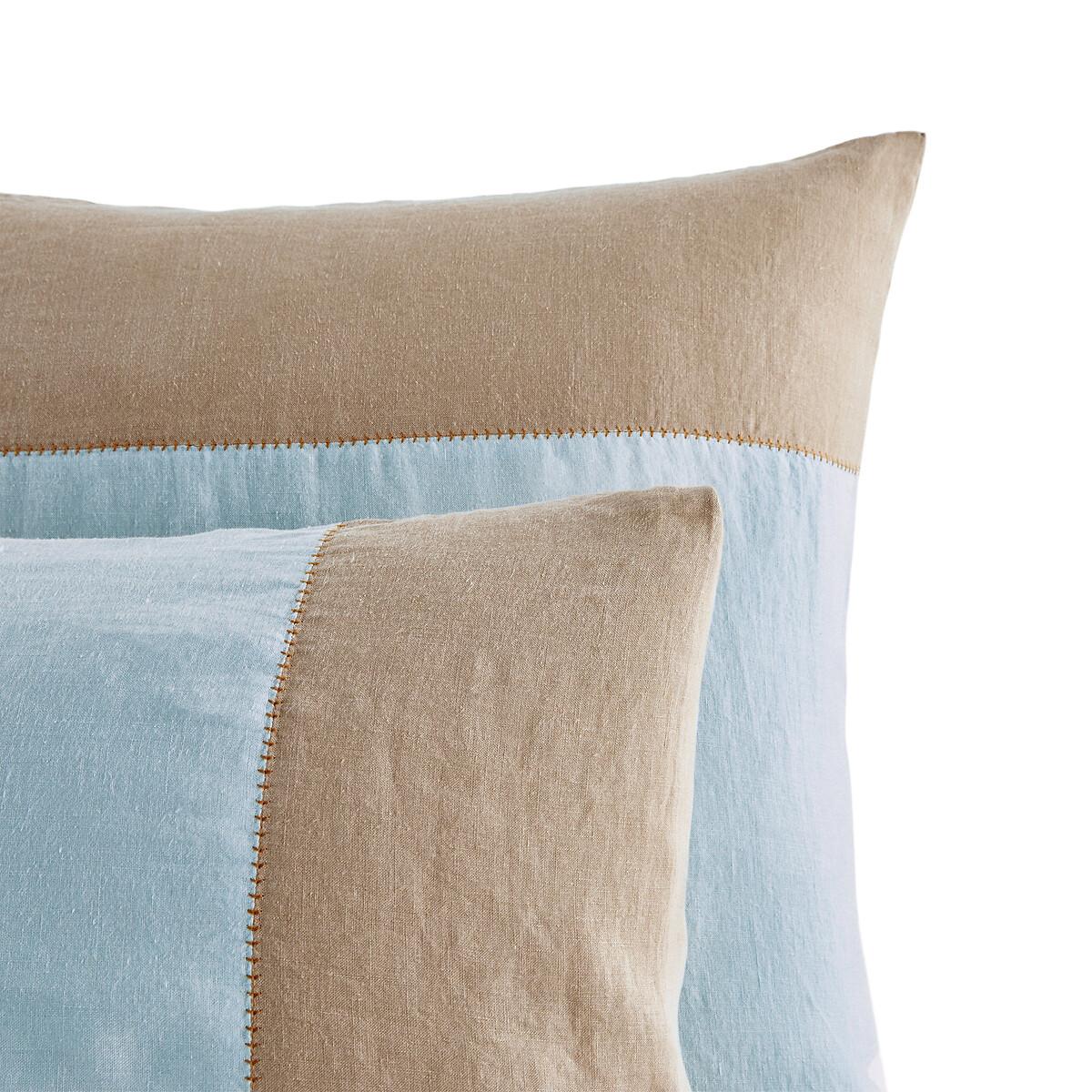 Hempi Two-Tone 100% Washed Hemp Pillowcase – image 4