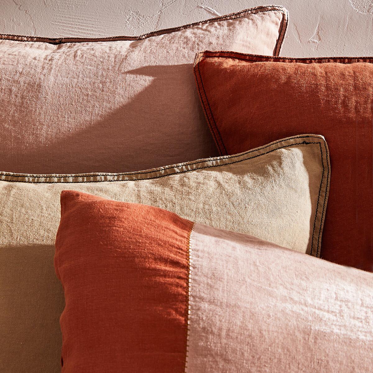 Hempi Two-Tone 100% Washed Hemp Pillowcase – image 7