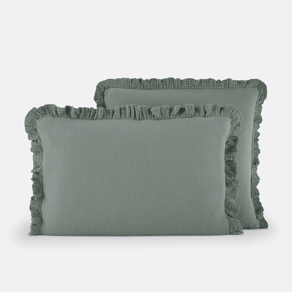 Kumla Plain 100% Cotton Muslin Pillowcase – image 2