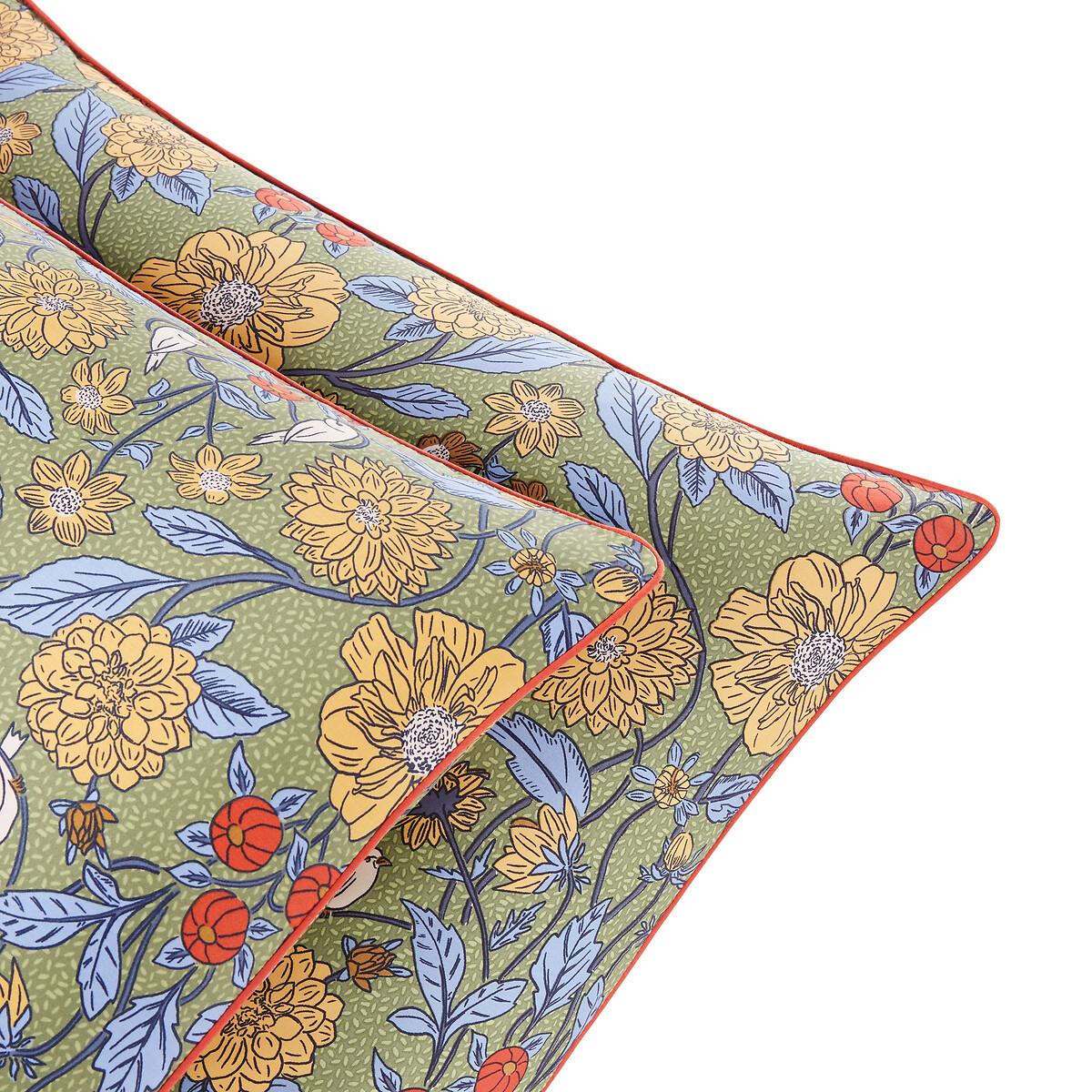 Johanna Floral 100% Cotton Satin 300 Thread Count Pillowcase – image 2