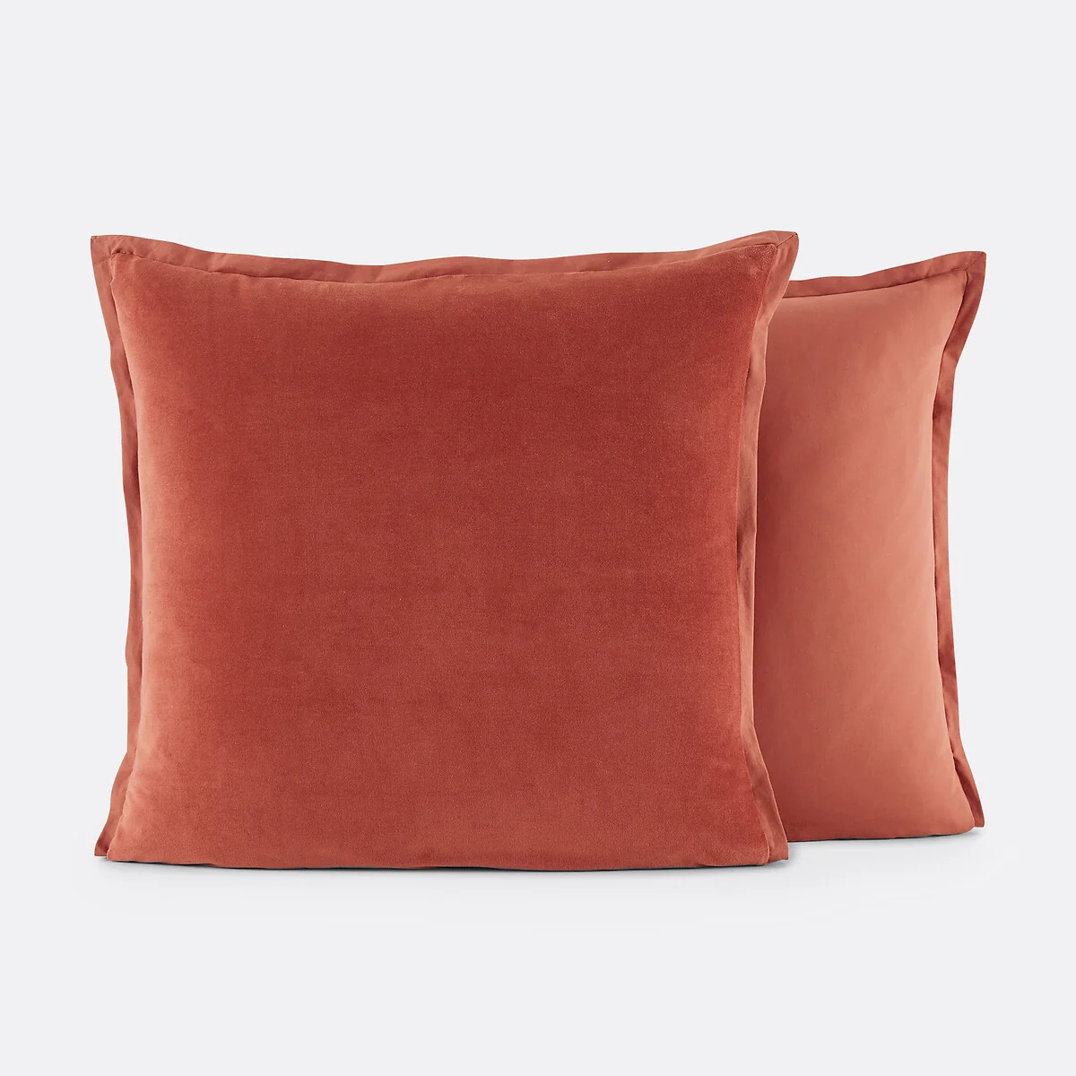 Noria Double-Sided Pillowcase in Washed Cotton/Velvet – image 2