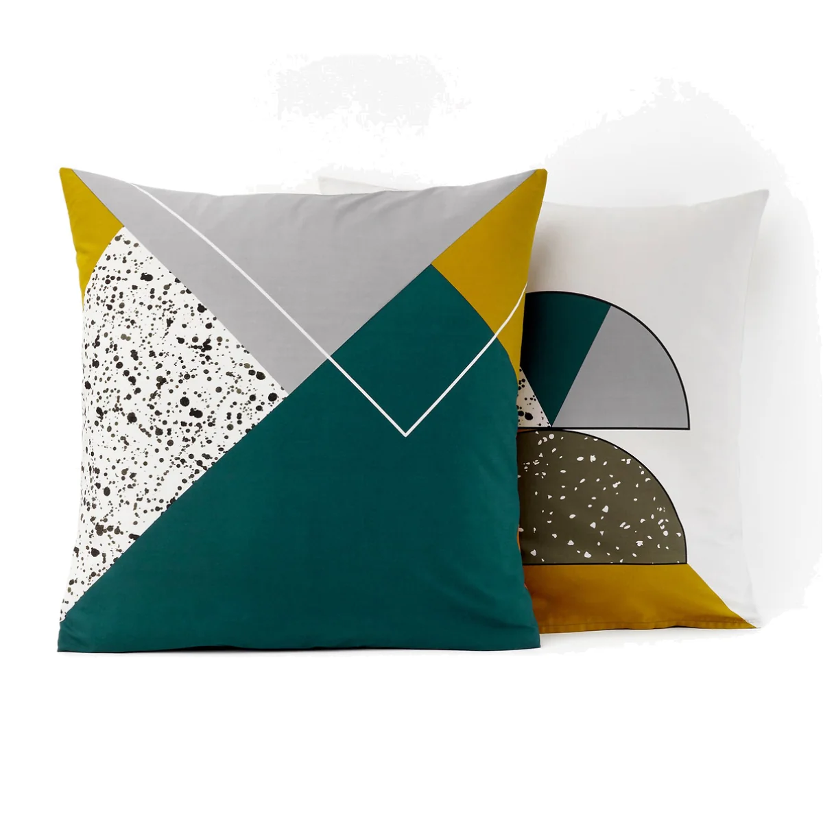 Hilda Geometric Spots 100% Cotton Pillowcase – image 1