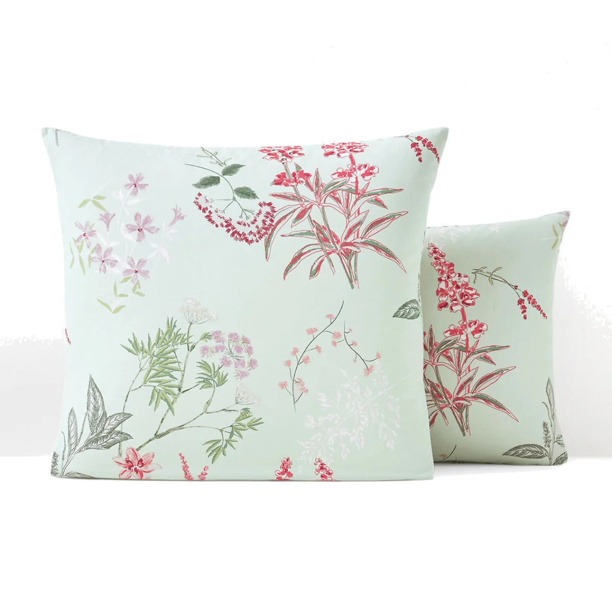 Isoline Floral 100% Cotton Percale 200 Thread Count Pillowcase – image 1