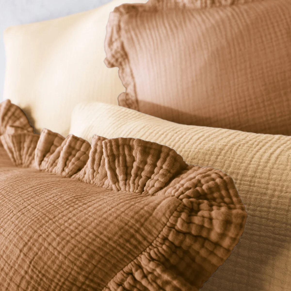 Kumla Plain Cotton Muslin Pillowcase – image 5