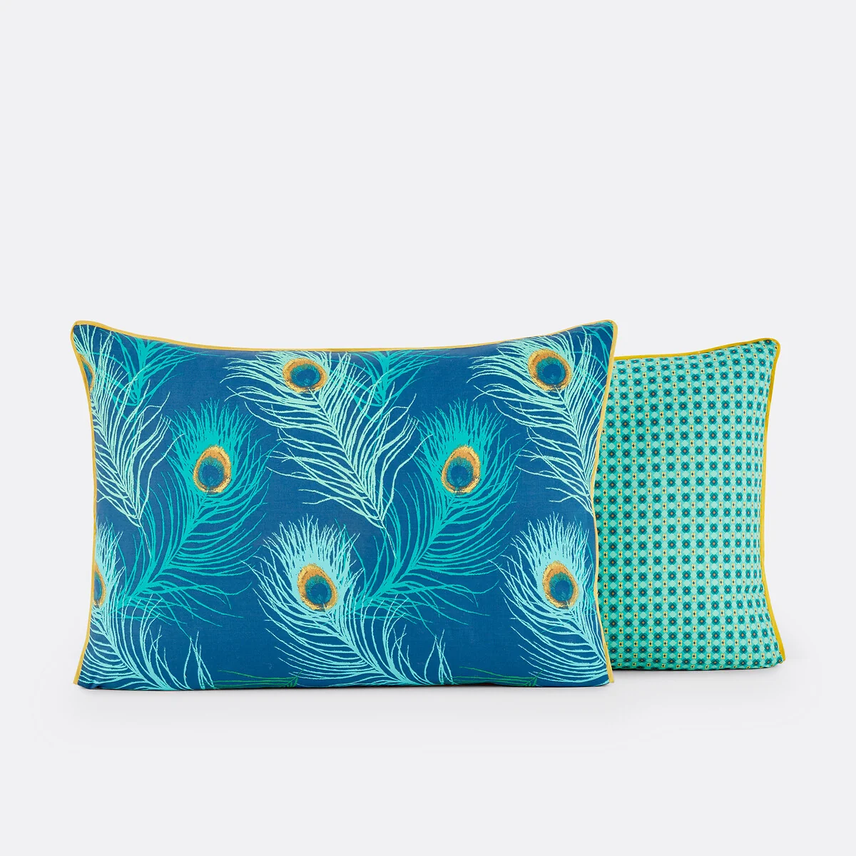 Shakhra Peacock 100% Cotton Percale 180 Thread Count Pillowcase – image 4