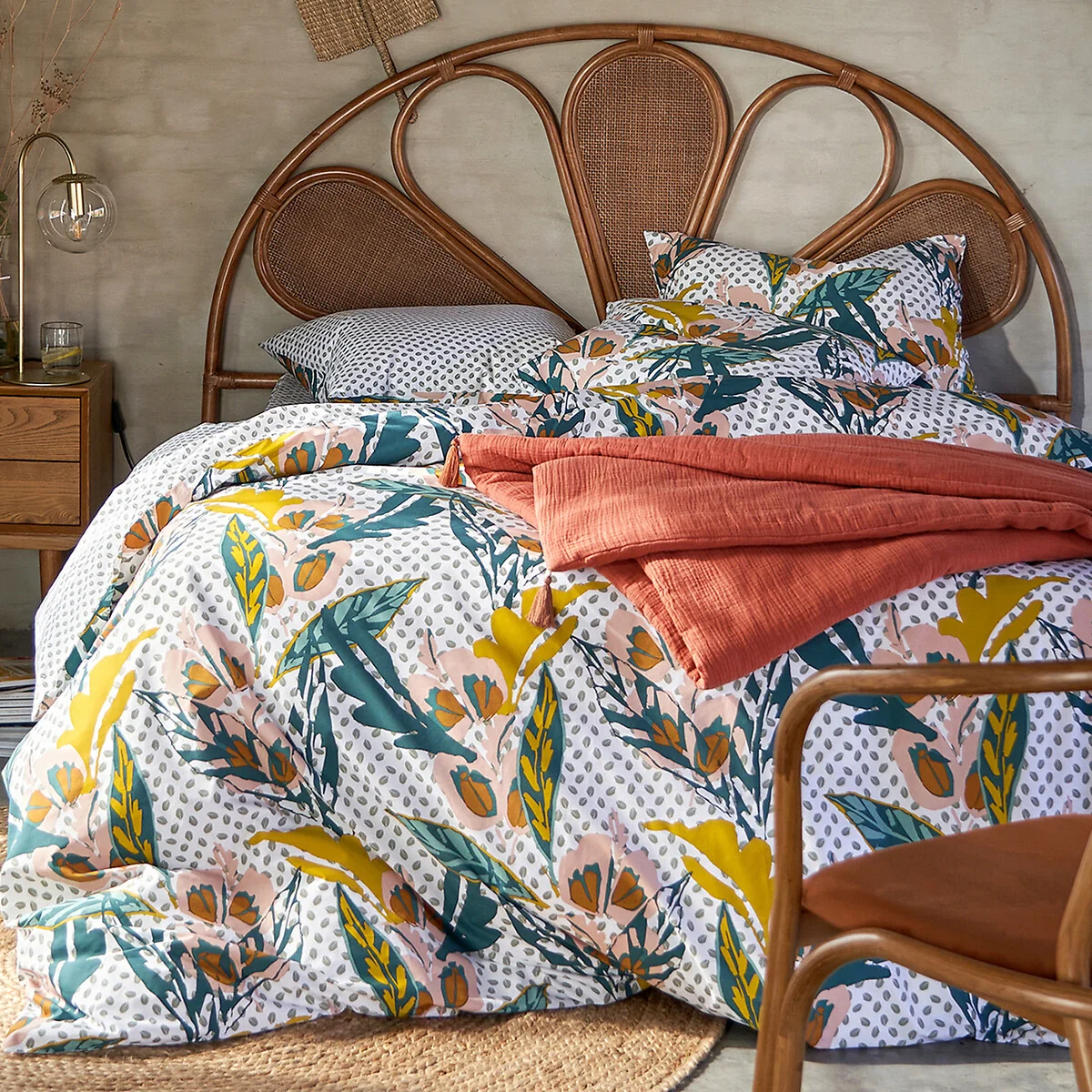 Martigues Floral 100% Cotton Percale 200 Thread Count Pillowcase – image 3