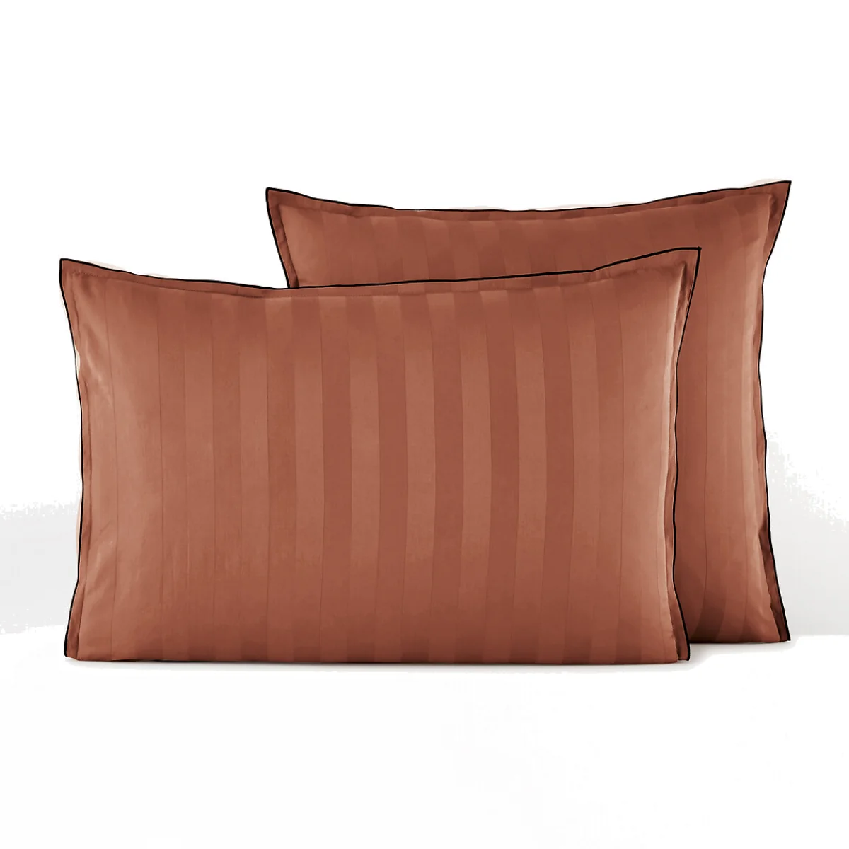 Victor Striped 100% Washed Cotton Satin 300 Thread Count Pillowcase – image 1