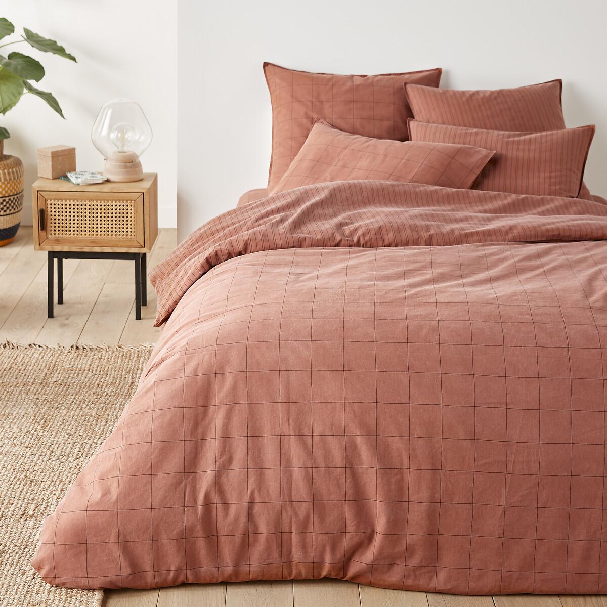 Monille Checked 100% Washed Cotton Pillowcase – image 3