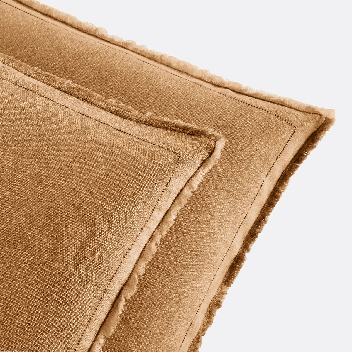 Linot Fringed 100% Washed Linen Pillowcase – image 3