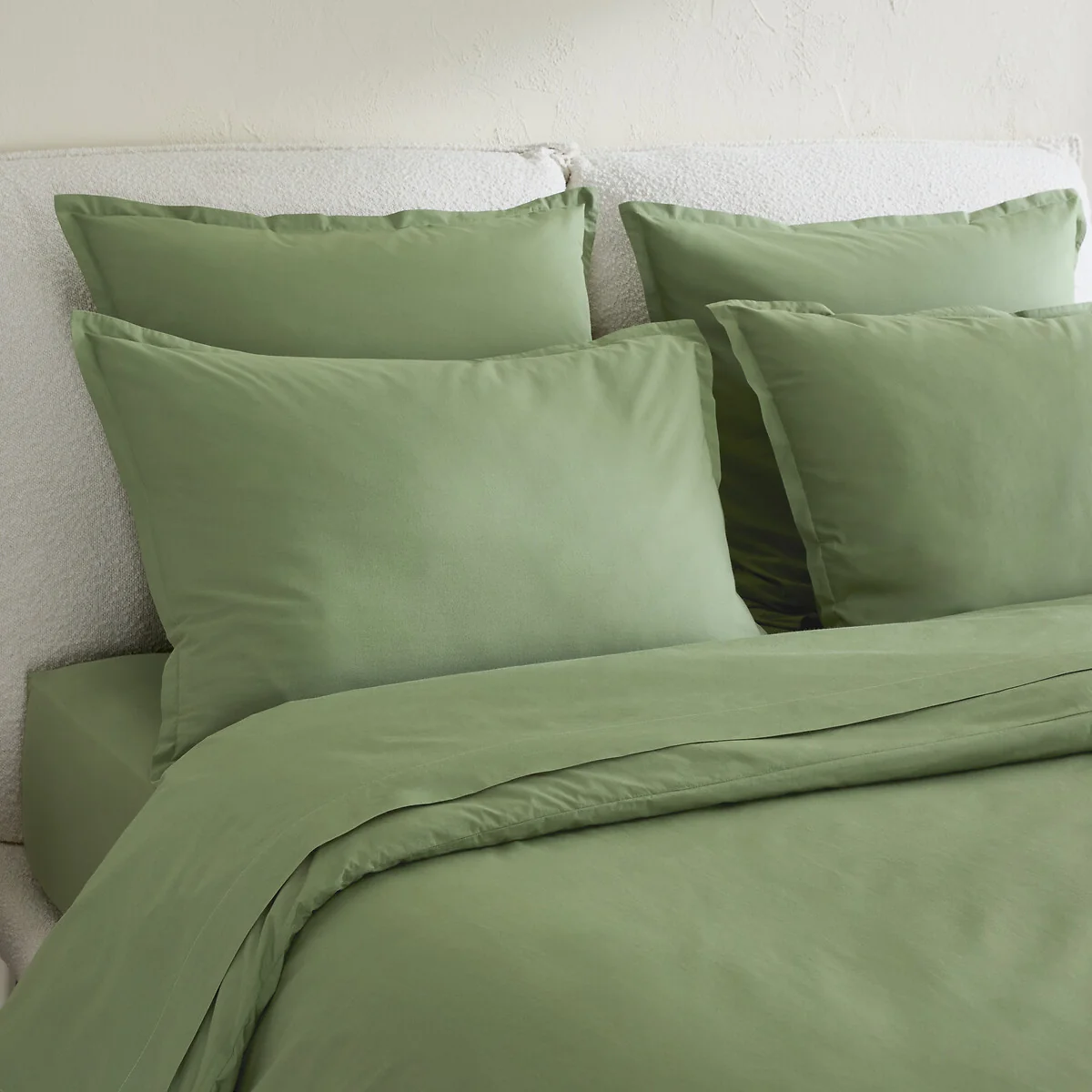 Sabbal Washed Cotton Percale 300 Thread Count Pillowcase – image 3