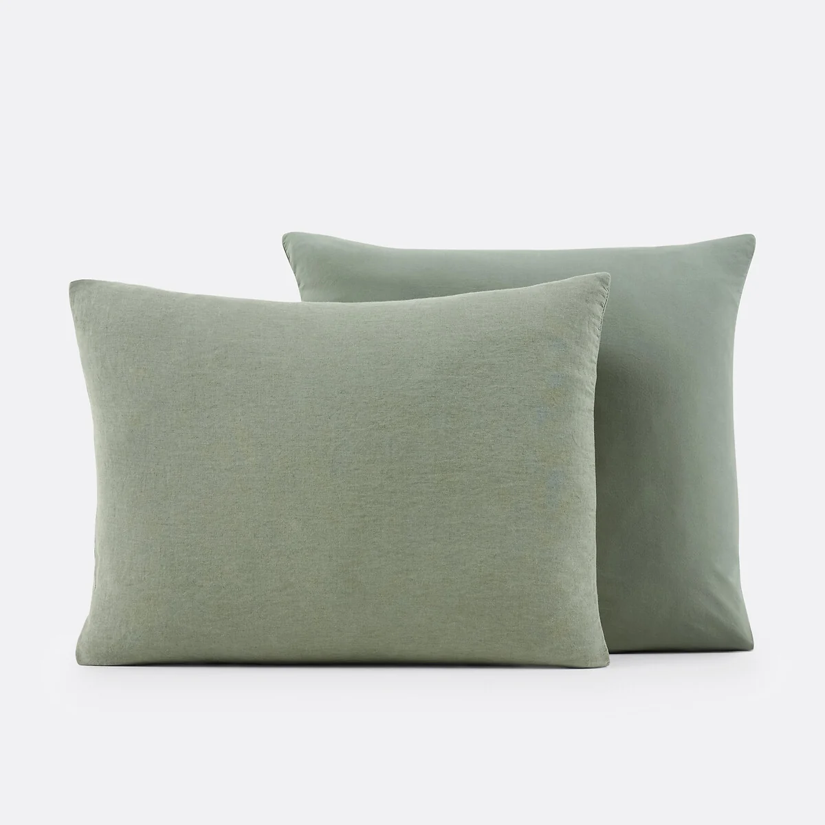 Annaba Two-Sided Washed Linen and Cotton Pillowcase – image 2