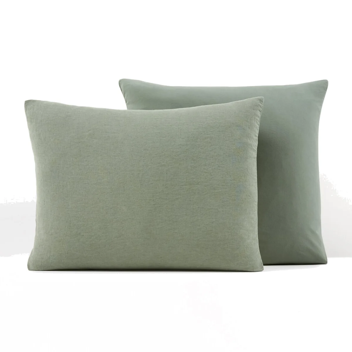 Annaba Two-Sided Washed Linen and Cotton Pillowcase – image 1