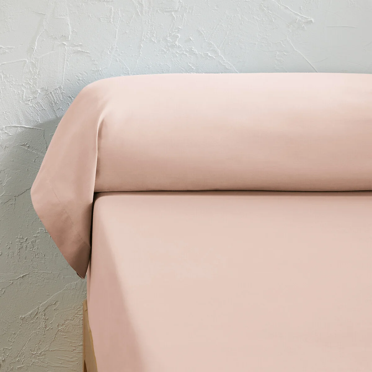 Scenario Plain Organic Cotton Percale Bolster Pillowcase – image 1