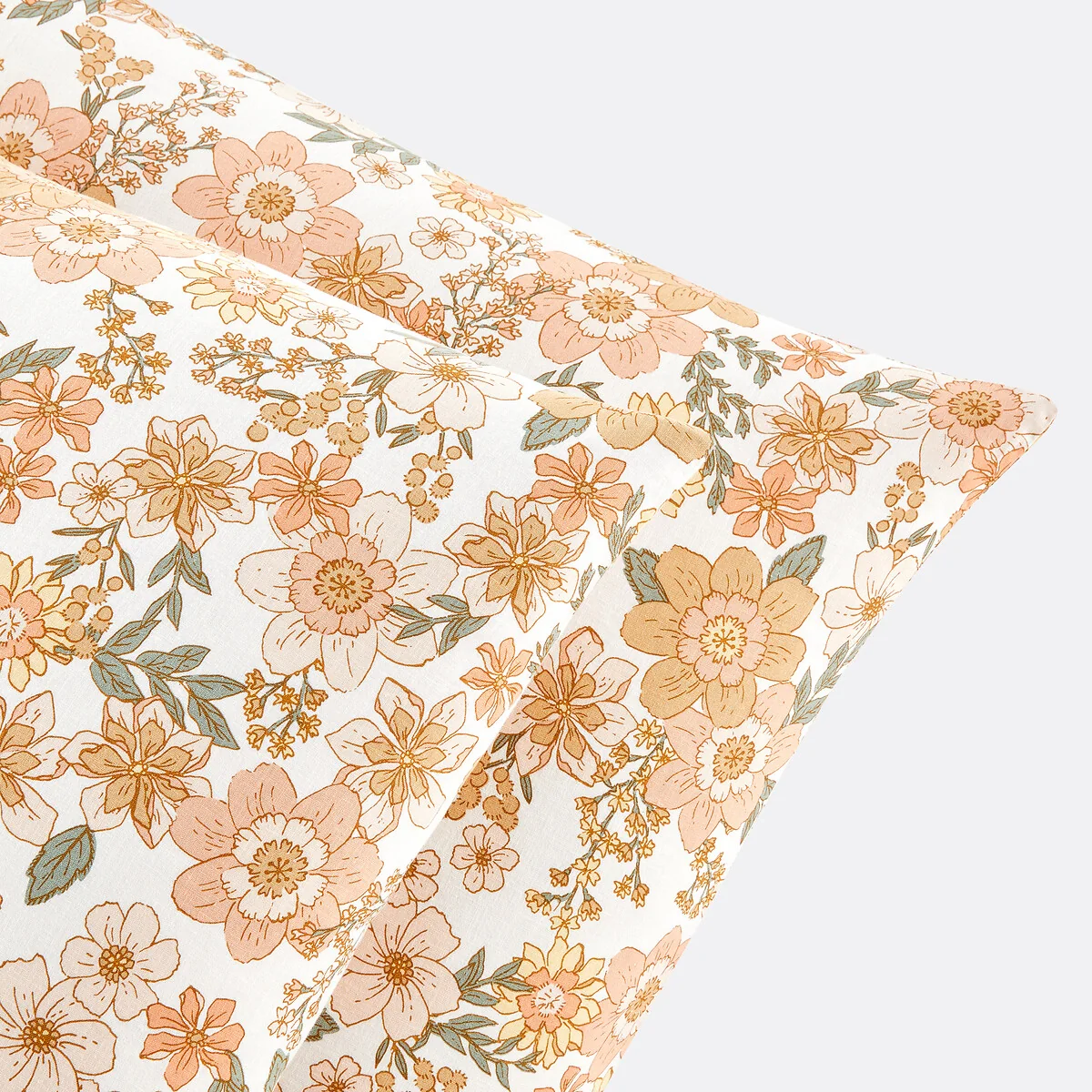 Rosemary Floral Cotton and Washed Linen Pillowcase – image 4