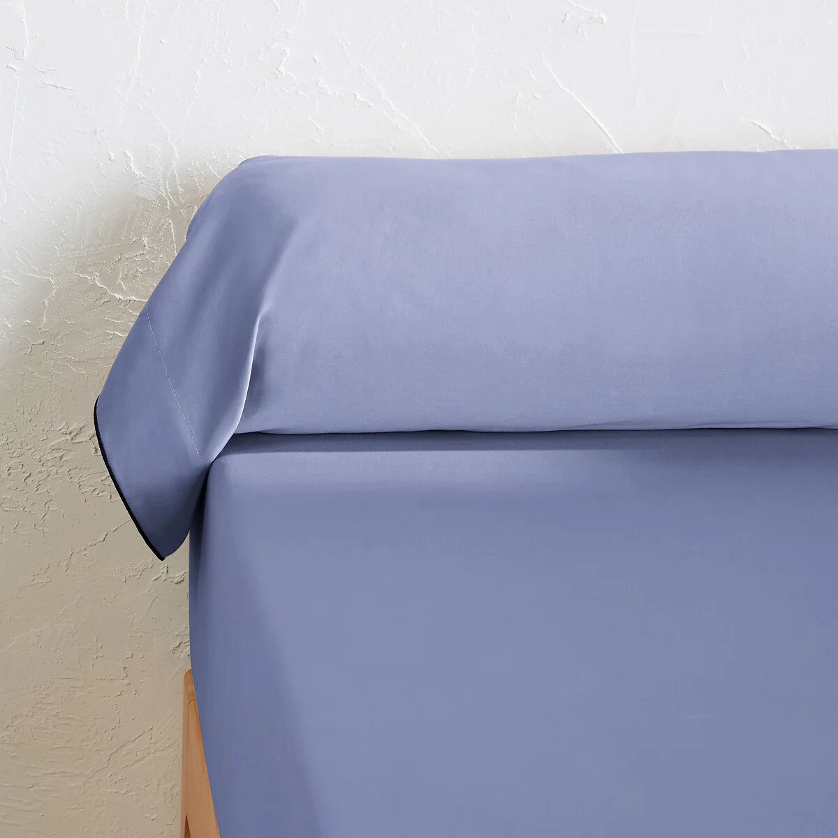 Victor Plain Washed Cotton Satin 300 Thread Count Bolster Pillowcase – image 2