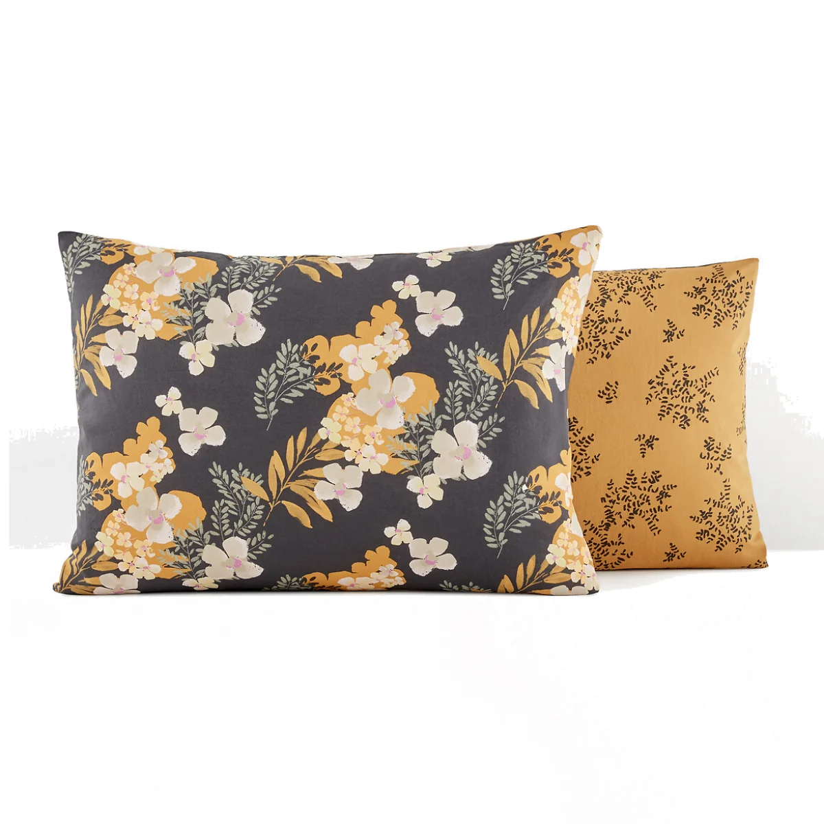 Shabby Vintage Floral 100% Washed Cotton Pillowcase – image 1