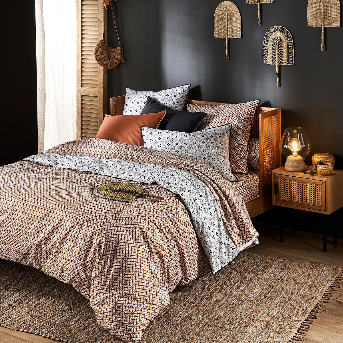 Teyben Tiled Print 100% Cotton Pillowcase – image 6