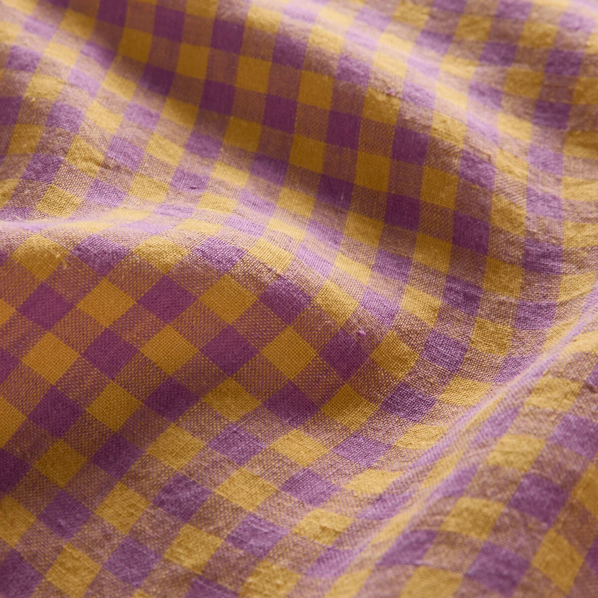 Acélie Lavender/Ochre Washed Linen Pillowcase – image 5
