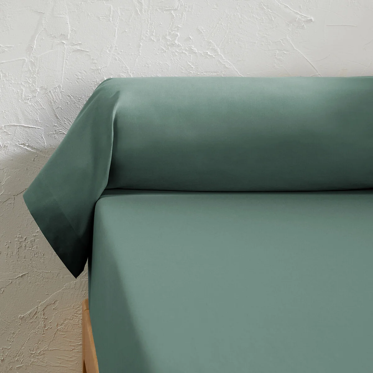 Scenario Plain 100% Cotton Bolster Pillowcase – image 2