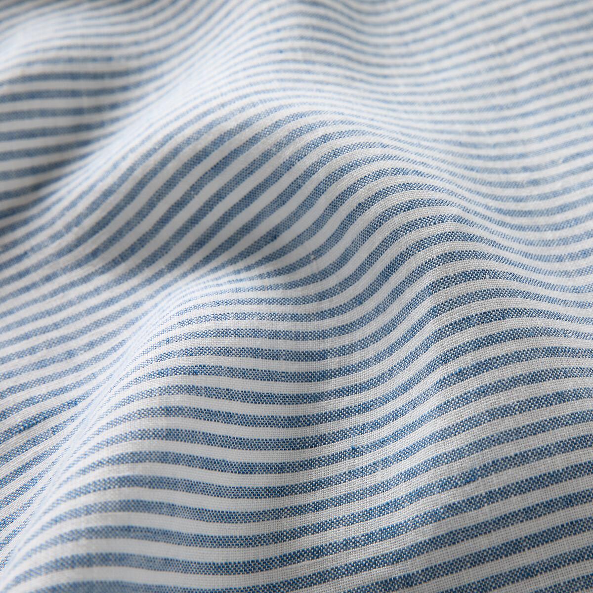Limona Blue Pillowcase in Washed Linen – image 5