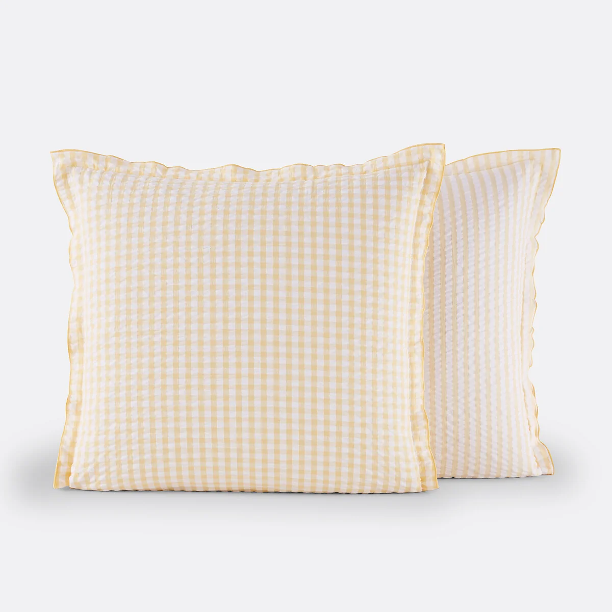Cottage Yellow Cotton Seersucker Pillowcase – image 2