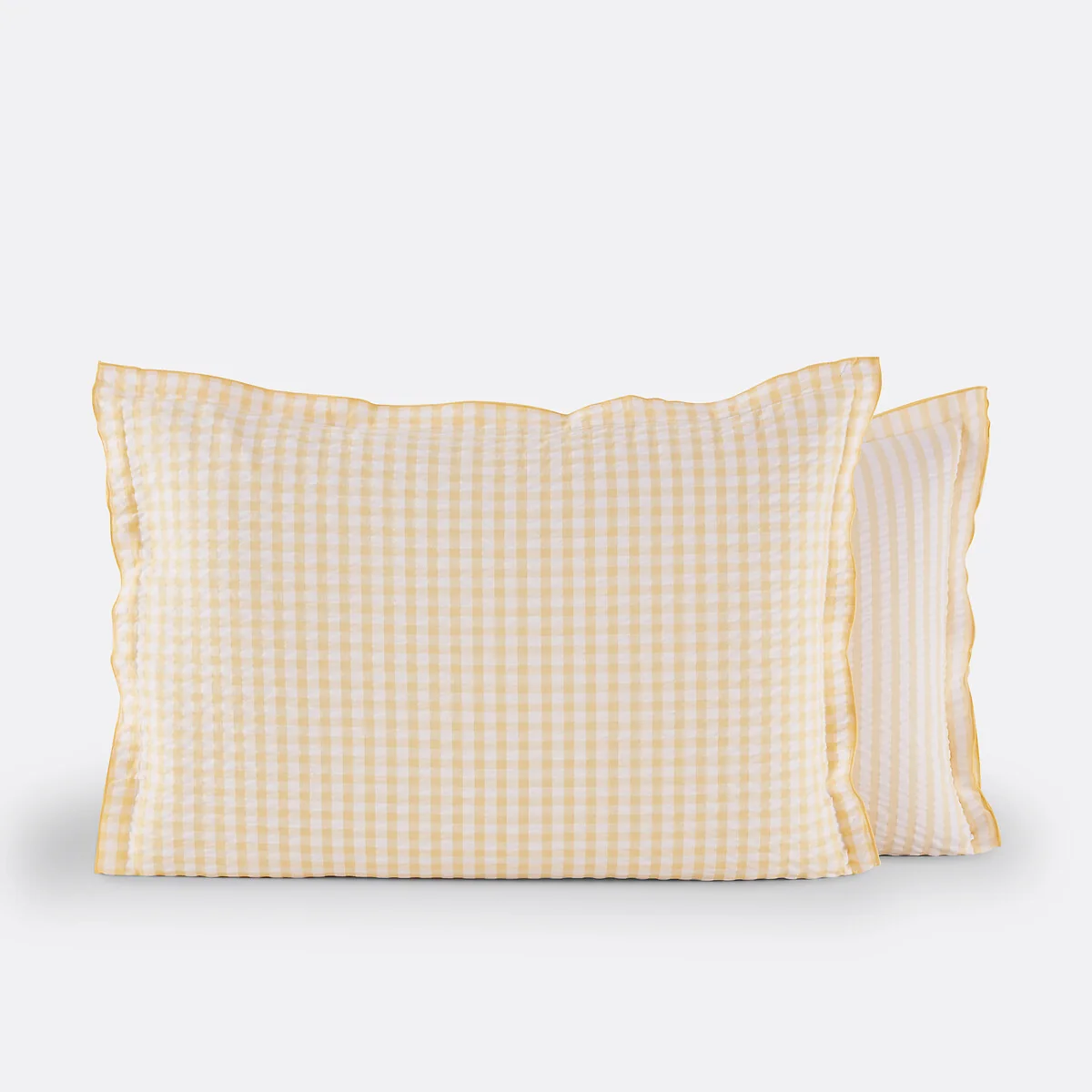 Cottage Yellow Cotton Seersucker Pillowcase – image 3