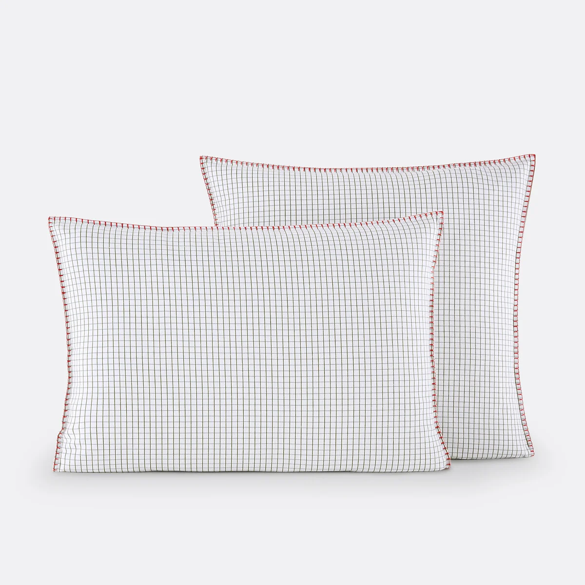 St Lary Checked 100% Cotton Flannel Pillowcase – image 2
