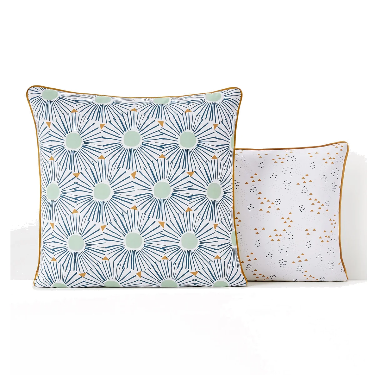 Oja Geometric Floral Cotton Pillowcase – image 1