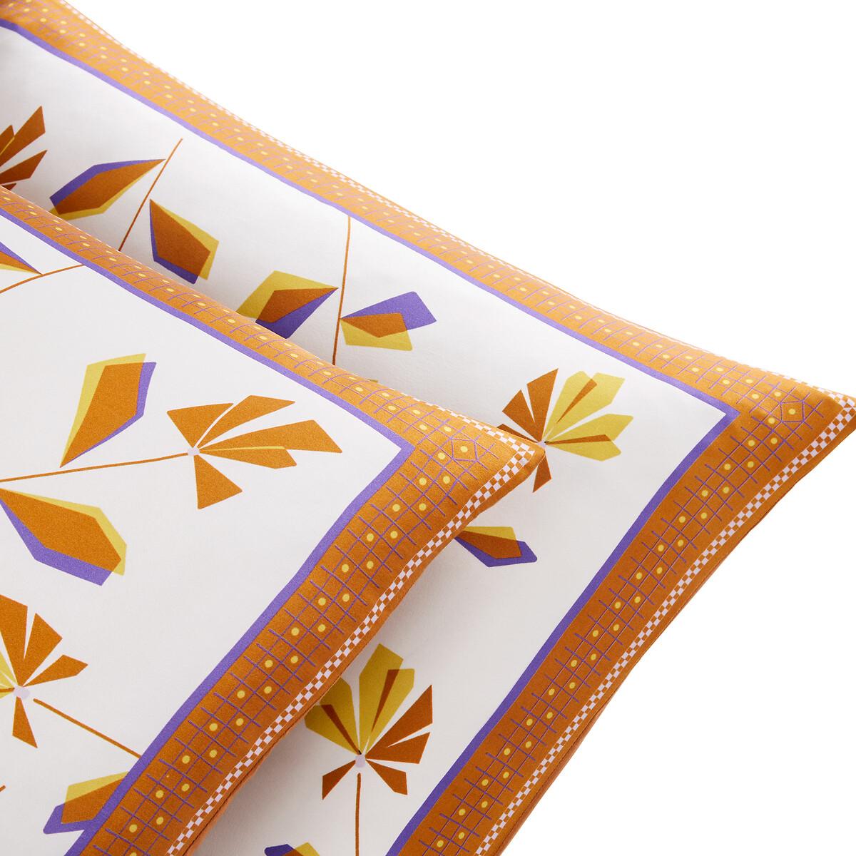 Biela Floral Silk/Cotton Satin Pillowcase – image 2