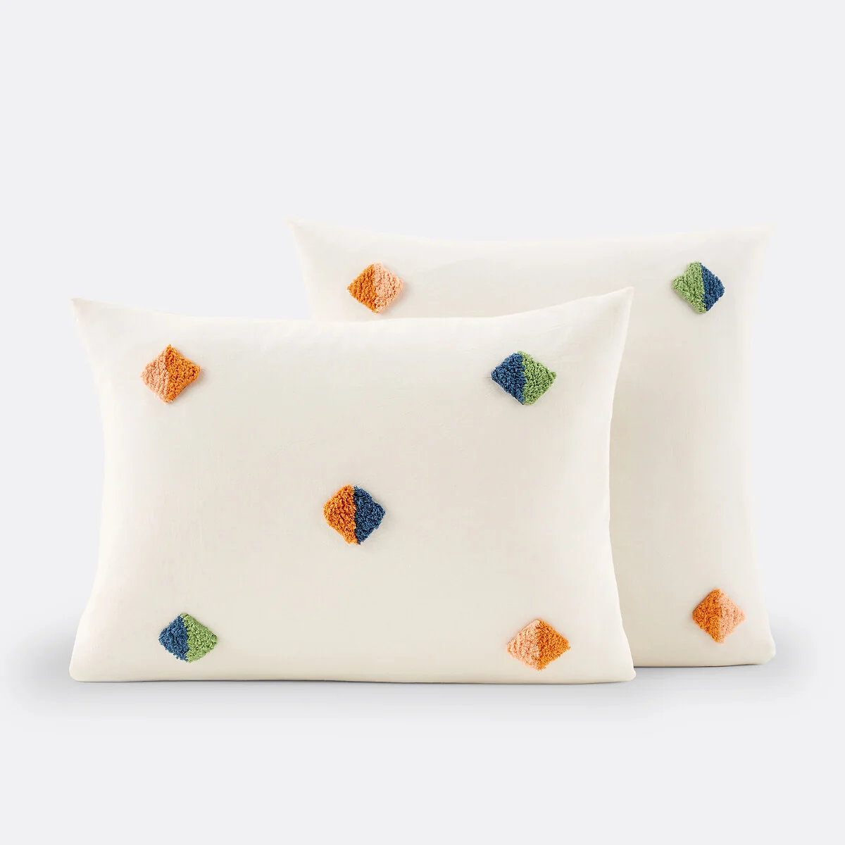 Mentilla Tufted Diamond 100% Cotton Pillowcase – image 2