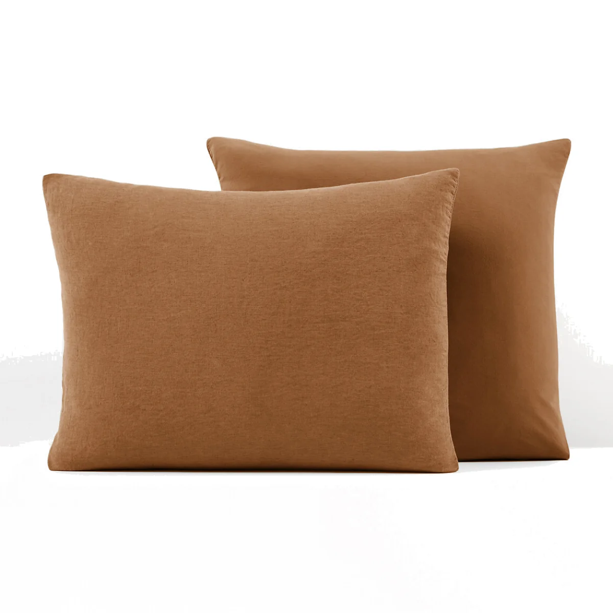 Annaba Two-Sided Washed Linen and Cotton Pillowcase – image 1