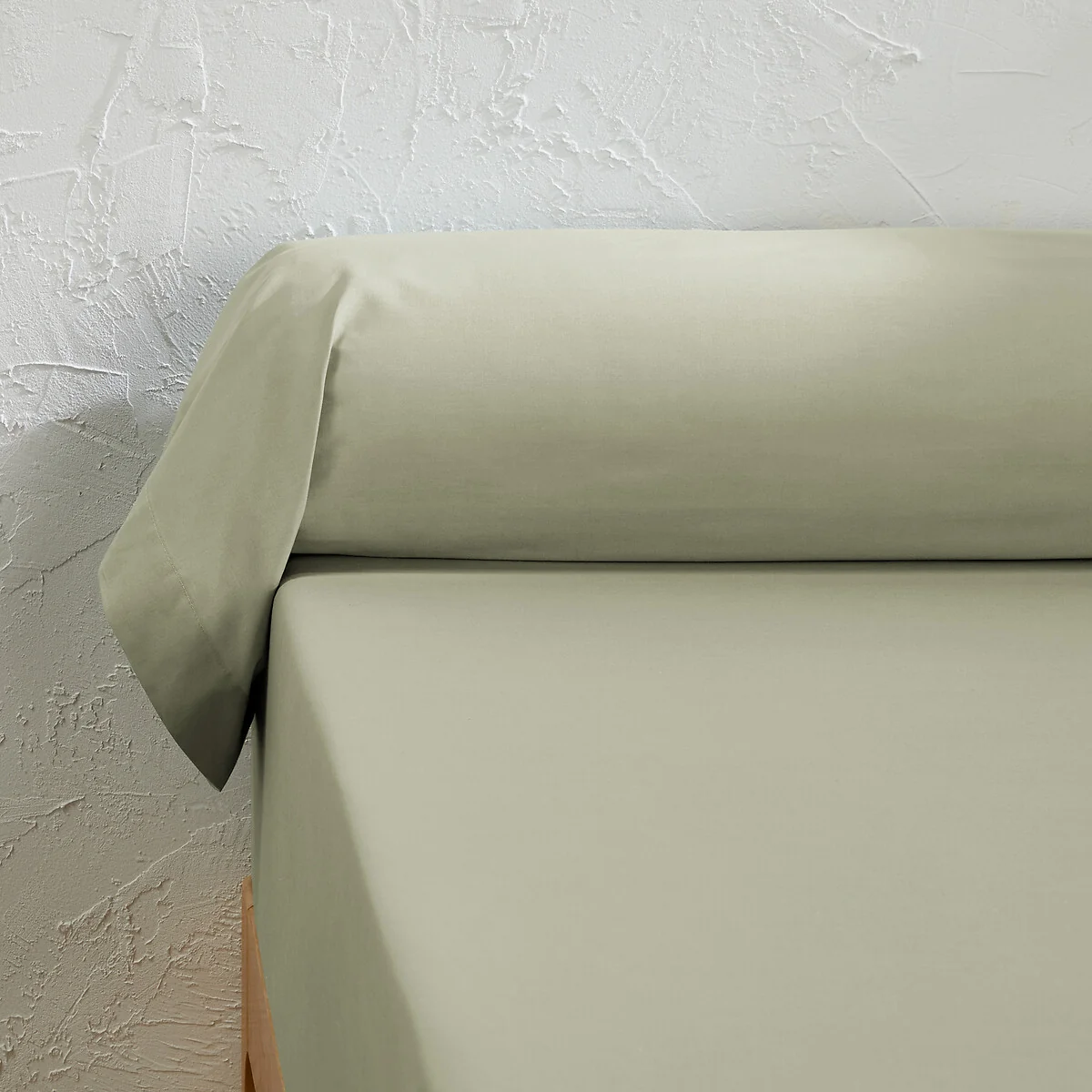 Best Quality Plain 100% Cotton Percale 200 Thread Count Bolster Pillowcase – image 1